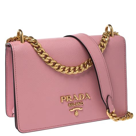 pink and black prada bag